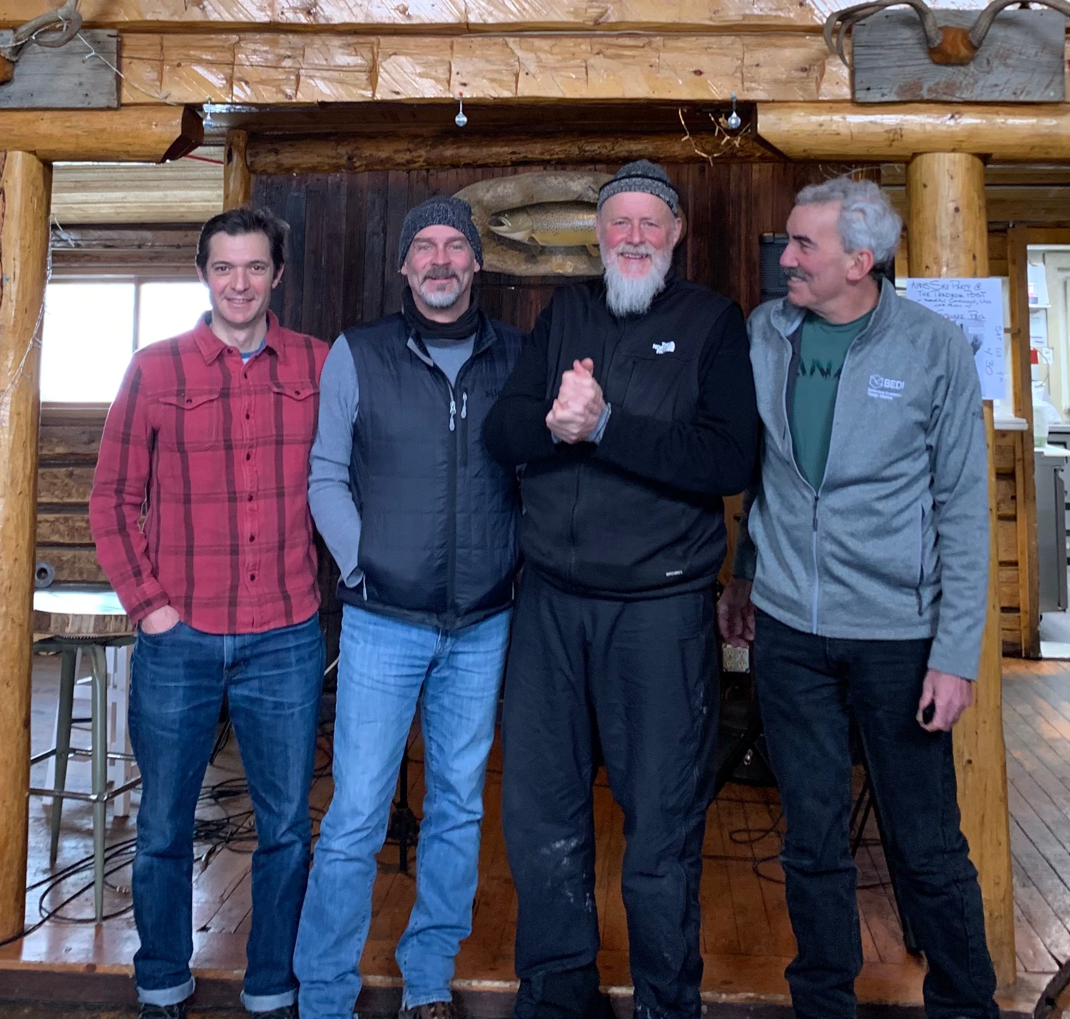 Group gathering at restaurant